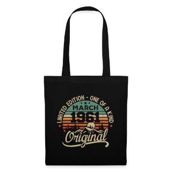 Original March 1961 Birthday Gift March 1961 - Tote Bag - black - Front