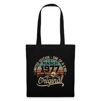 Original March 1977 Birthday Gift March 1977 - Tote Bag - black - Front