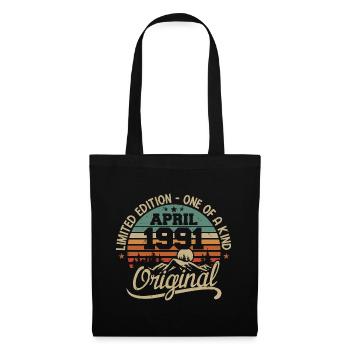 Vintage April 1991 - Original Gift April 1991 - Tote Bag - black - Front