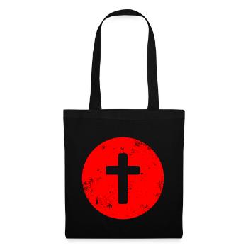 Jesus - Christ - God - Cross - Tote Bag - black - Front