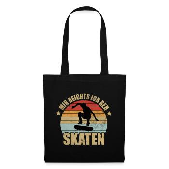 Assez pour moi je vais faire du skate skateboard - Sac en tissu - noir - Devant