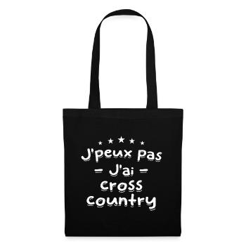 j'peux pas jai cross country running course à pied - Sac en tissu - noir - Devant