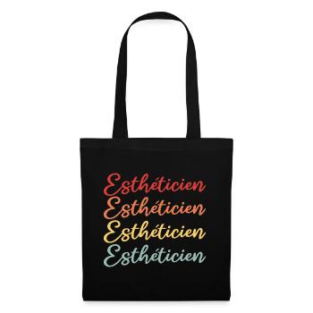 Esthéticienne | Cosmetologist - Sac en tissu - noir - Devant