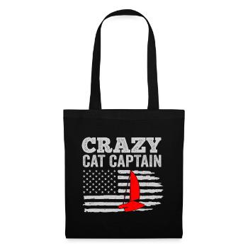 Catamaran Capitaine Voilier - Sac en tissu - noir - Devant