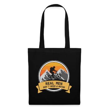 bicycle, motor, mountain biking, mountain, sports - Tote Bag - black - Front