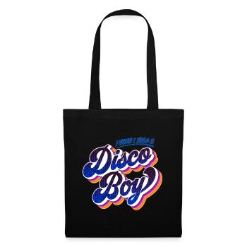 Disco Boy | Party Feiern Partyshirt - Stoffbeutel - Schwarz - Vorne