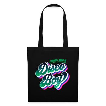Disco Boy | Party Feiern Partyshirt - Stoffbeutel - Schwarz - Vorne
