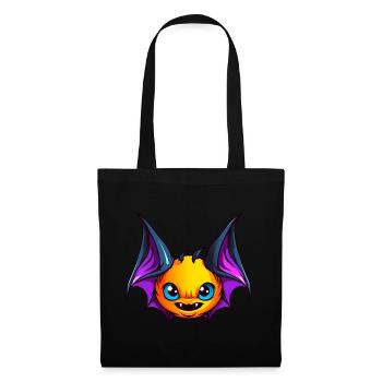 Süße Halloween Fledermaus - Stoffbeutel - Schwarz - Vorne