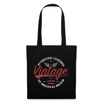 Vintage 2000 Birthday Gift 2000 Retro 2000 - Tote Bag - black - Front