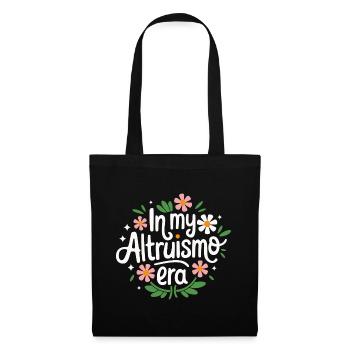 Altruisme Don désintéressé Donner d’école - Sac en tissu - noir - Devant