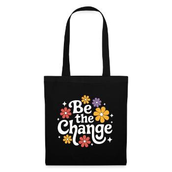Altruisme Don désintéressé Donner d’école - Sac en tissu - noir - Devant