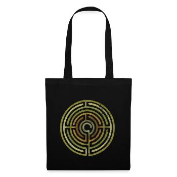Icône du labyrinthe - Sac en tissu - noir - Devant