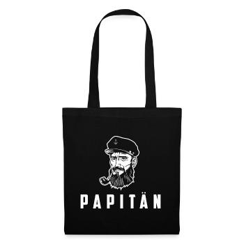 PAPITÄN - Stoffbeutel - Schwarz - Vorne