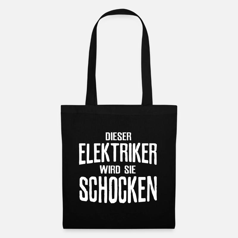 Elektriker - Stoffbeutel - Schwarz