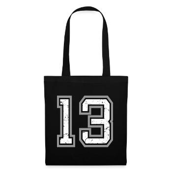Cool Number 13 - 13 ans 13th Birthday Gift - Sac en tissu - noir - Devant