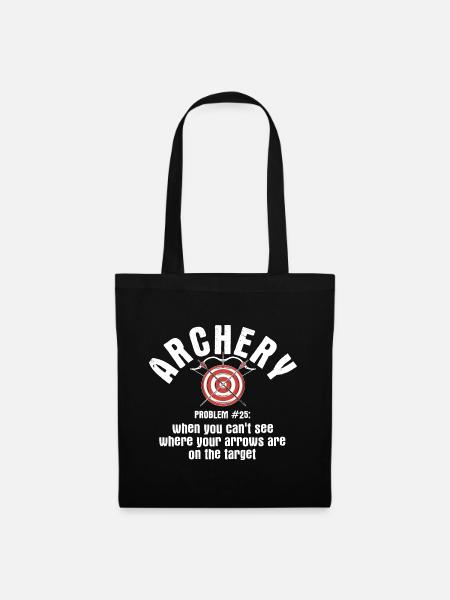 Bogenschießen Archery - Stoffbeutel - Schwarz