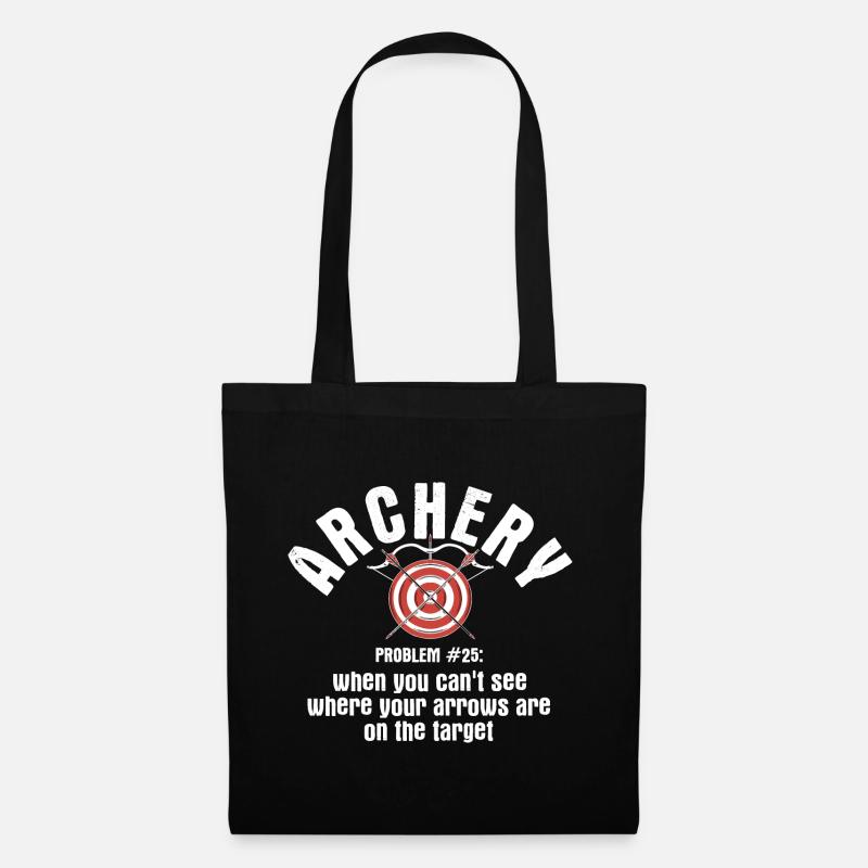 Bogenschießen Archery - Stoffbeutel - Schwarz