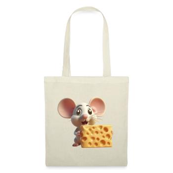 Mouse with cheese - Tote Bag - nature - Front