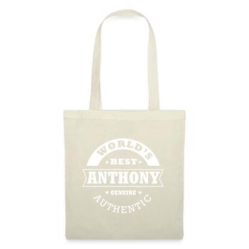 Anthony der beste personalisierte Name der Welt Anthony - Stoffbeutel - Natur - Vorne