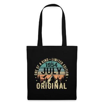 Anniversaire de juillet 1954 Cadeau d'anniversaire de juillet 1954 - Sac en tissu - noir - Devant