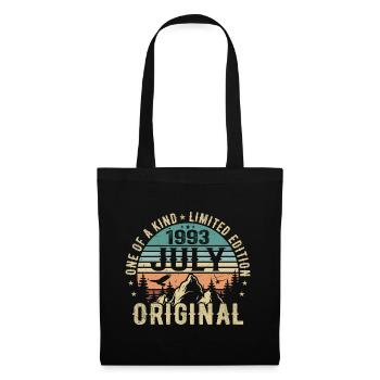 Anniversaire de juillet 1993 Cadeau d’anniversaire de juillet 1993 - Sac en tissu - noir - Devant