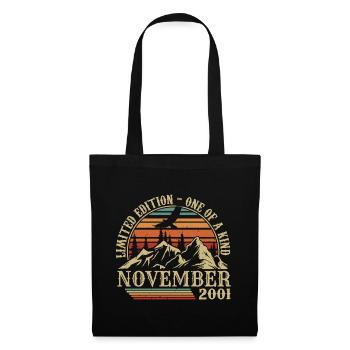 Born in November 2001 - Birthday November 2001 - Tote Bag - black - Front