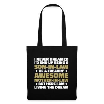 Son In Law Of A Freakin' Awesome Mother In Law - Tote Bag - black - Front