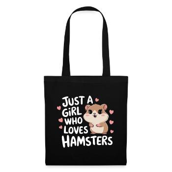 Hamster - Stoffbeutel - Schwarz - Vorne