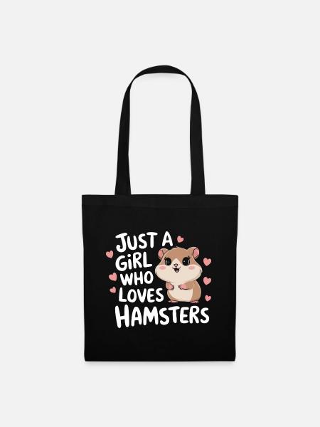 Hamster - Stoffbeutel - Schwarz