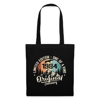 January 1984 Original 42 Year Anniversary Gift - Tote Bag - black - Front
