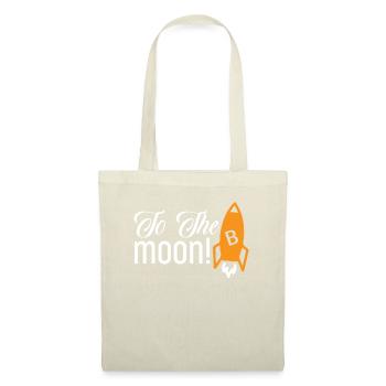 Bitcoins à la lune - Sac en tissu - nature - Devant