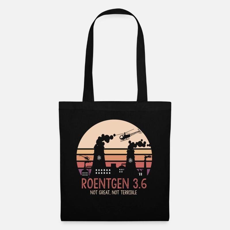 Roentgen 3.6 Not Great Not Terrible Meme Facts - Stoffbeutel - Schwarz