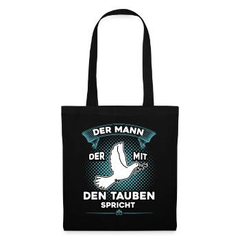 Brieftauben product Tauben Flüsterer - Tote Bag - black - Front