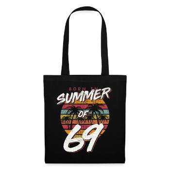 50th Birthday T Shirt Summer of 69 Gift Mom Daddy - Tote Bag - black - Front
