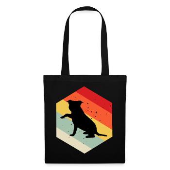 Red Staffordshire Bull Terrier design For Dog - Tote Bag - black - Front