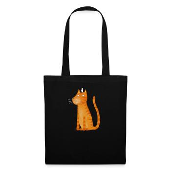 ginger cat and mouse - Tote Bag - black - Front