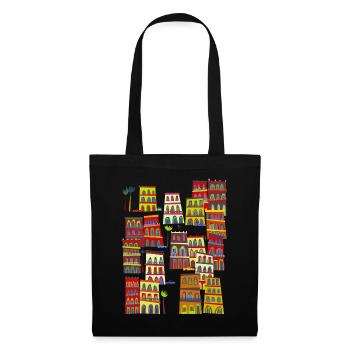 La Havane, Cuba - Sac en tissu - noir - Devant