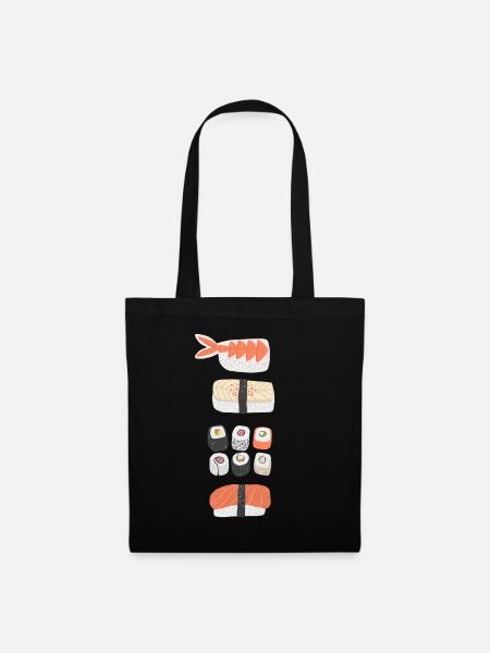 Sushi - Stoffbeutel - Schwarz