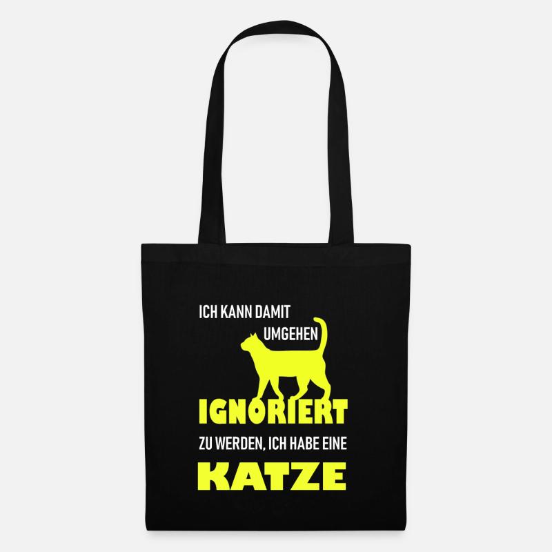 katzenfreund - Stoffbeutel - Schwarz