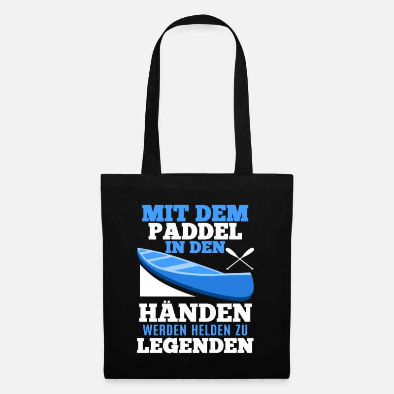 Paddeln shirt • Ruderboot Paddel • Geschenk - Stoffbeutel - Schwarz