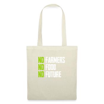 No Farmers - No Food - No Future - Bauer Landwirt - Stoffbeutel - Natur - Vorne