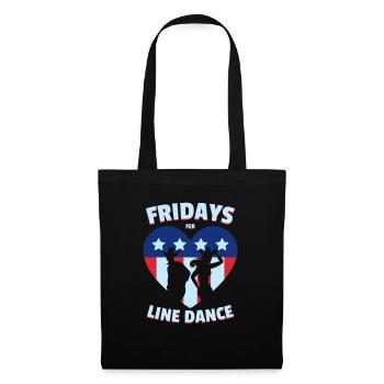 Fridays for Linedance Couple danse de couple - Sac en tissu - noir - Devant