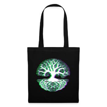 noeud celtique - Sac en tissu - noir - Devant