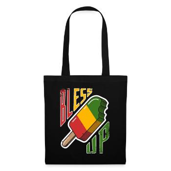 Bless Up, glace à la musique reggae jamaïcaine - Sac en tissu - noir - Devant