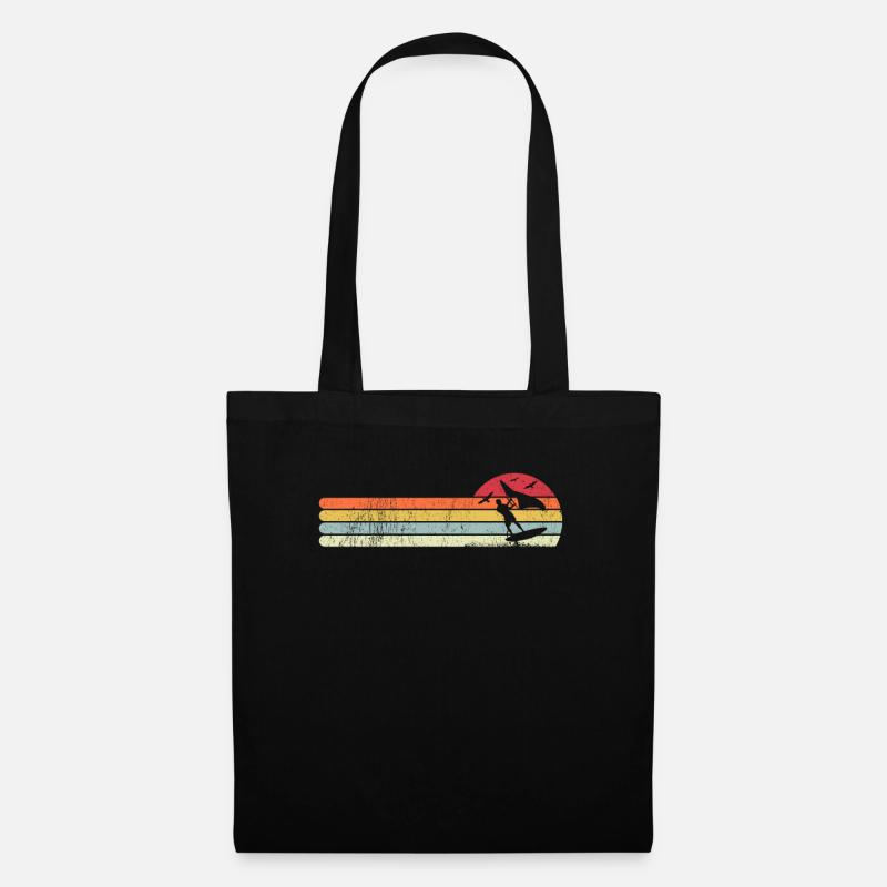 Wing Foiling Surfing Wingskating Wingboarding - Sac en tissu - noir