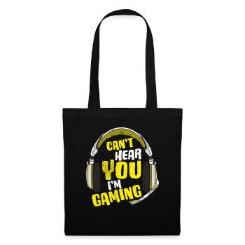 Je ne peux pas t'entendre, je joue - Sac en tissu - noir - Devant