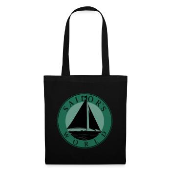 Segeln, Segelschiff, Anker, Geschenk, Shirt, Boot - Stoffbeutel - Schwarz - Vorne