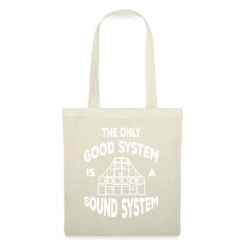 The Only Good System Is A Soundsystem Tekno 23 - Sac en tissu - nature - Devant