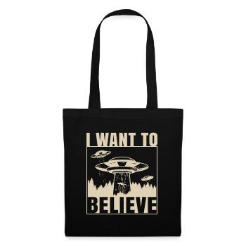 I Want To Believe Alien UFO - Tote Bag - black - Front