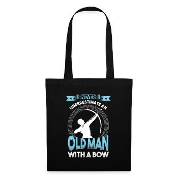 Archer Grandpa Archery with Bow and Arrow - Tote Bag - black - Front